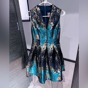 Vince Camuto Sleeveless Jacquard Dress